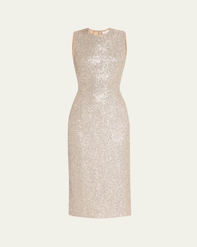 Sequined Sheath Dress